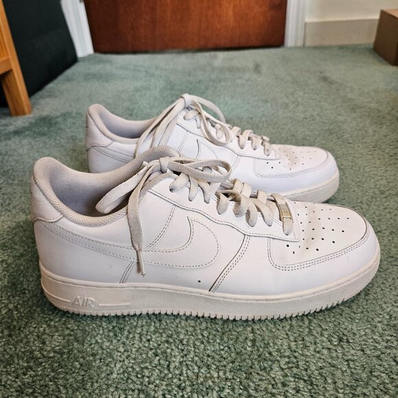 Nike Air Force 1 '007 Low Triple White' [CW2288-111] Men's Size 13 Shoes-No Box - Picture 1 of 11